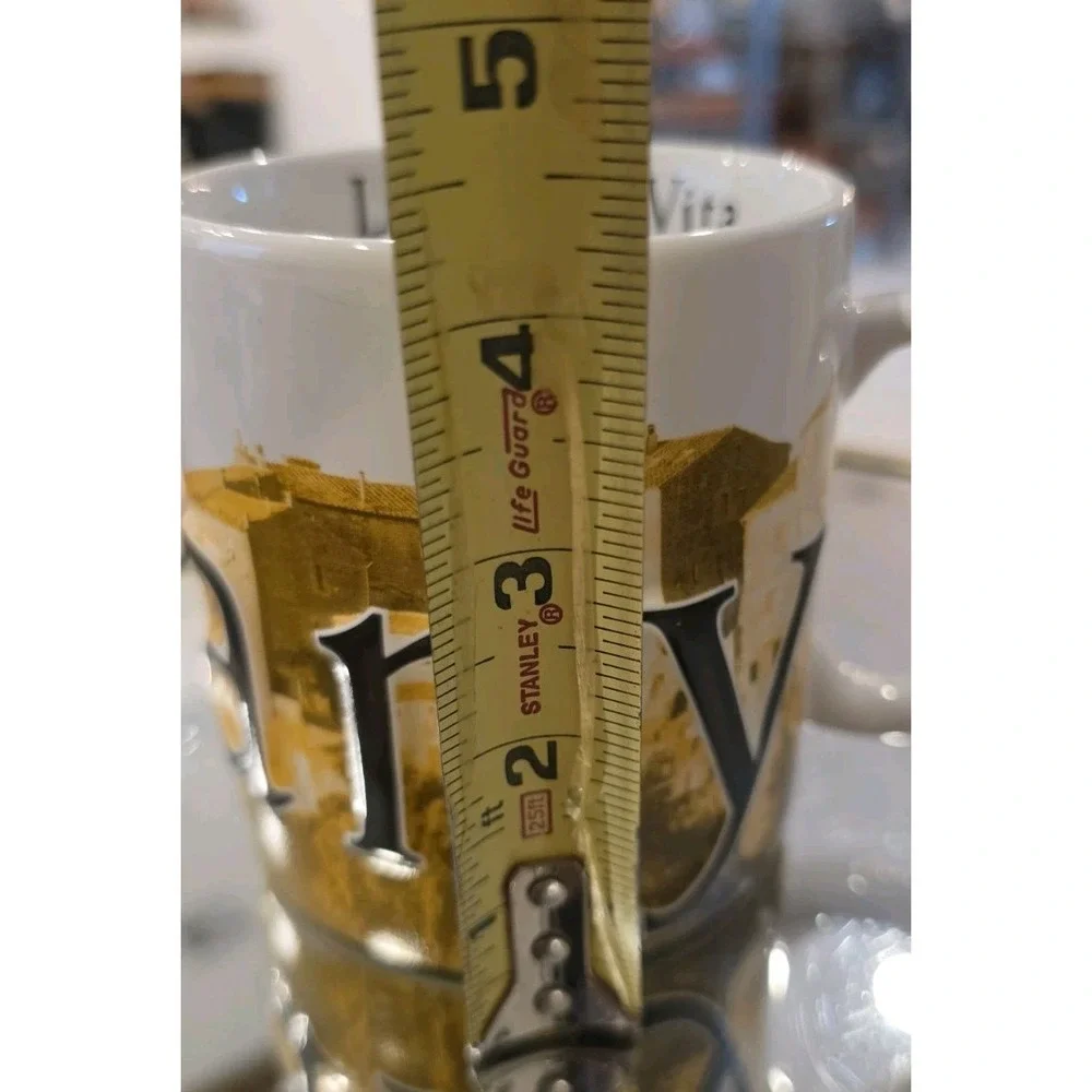 2003 Starbucks Barista Tuscany Italy Coffee Mug La Dolce Vita Sunflower 18oz
